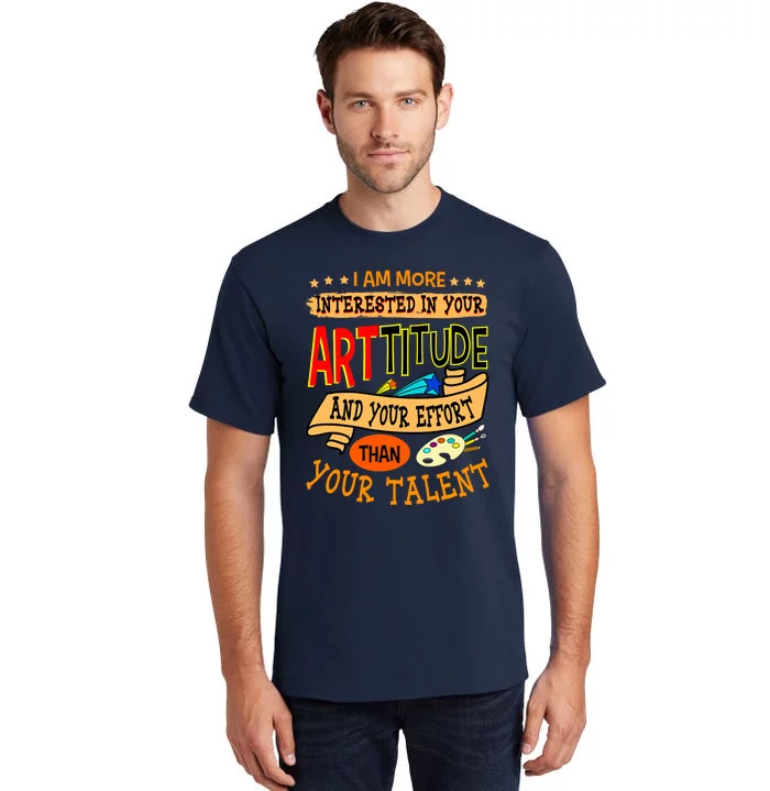 Art Teacher Student School Artist Illustrator Painter Tall T-Shirt