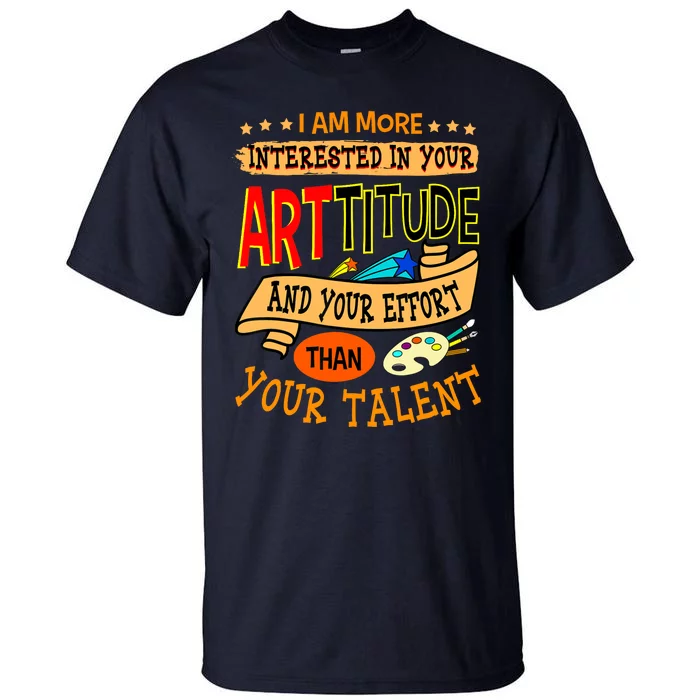 Art Teacher Student School Artist Illustrator Painter Tall T-Shirt