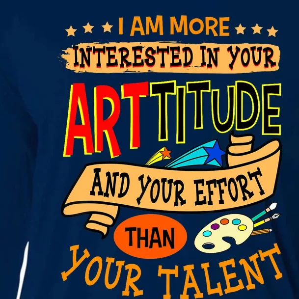 Art Teacher Student School Artist Illustrator Painter Cooling Performance Long Sleeve Crew