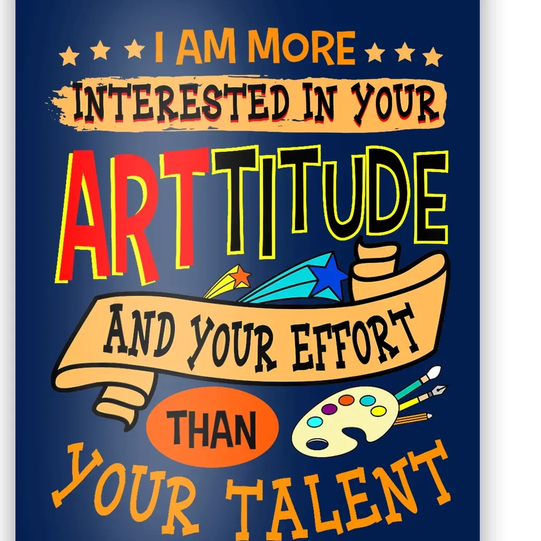 Art Teacher Student School Artist Illustrator Painter Poster