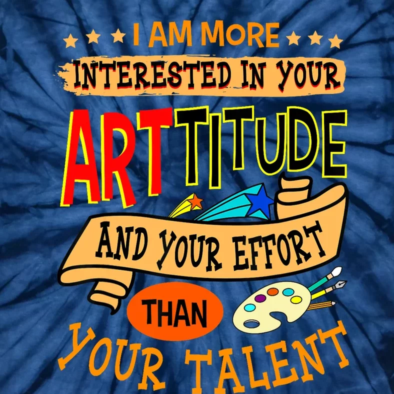 Art Teacher Student School Artist Illustrator Painter Tie-Dye T-Shirt