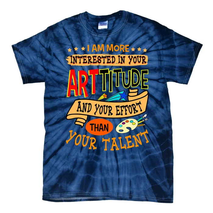 Art Teacher Student School Artist Illustrator Painter Tie-Dye T-Shirt