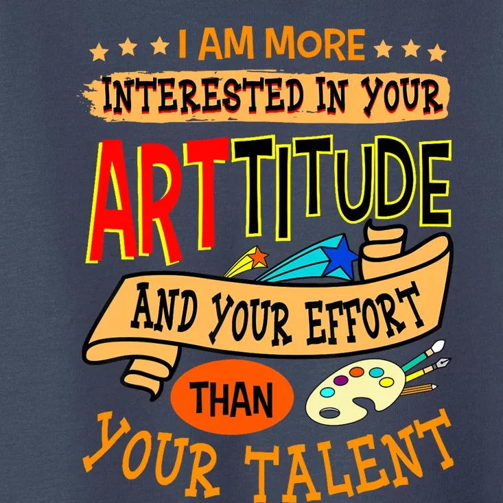 Art Teacher Student School Artist Illustrator Painter Toddler T-Shirt