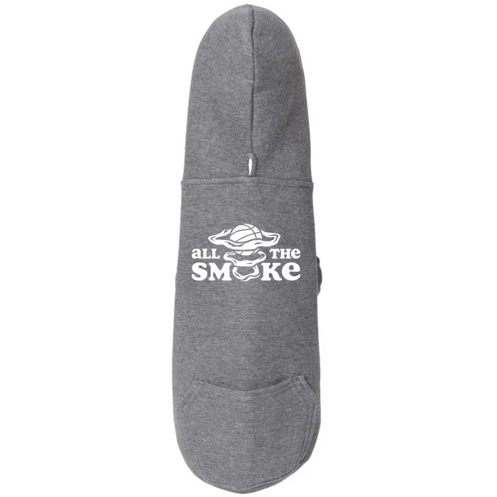 All The Smoke Funny Basketball Podcast Doggie 3-End Fleece Hoodie