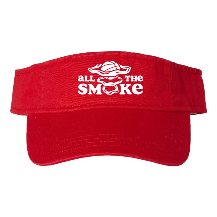 All The Smoke Funny Basketball Podcast Valucap Bio-Washed Visor