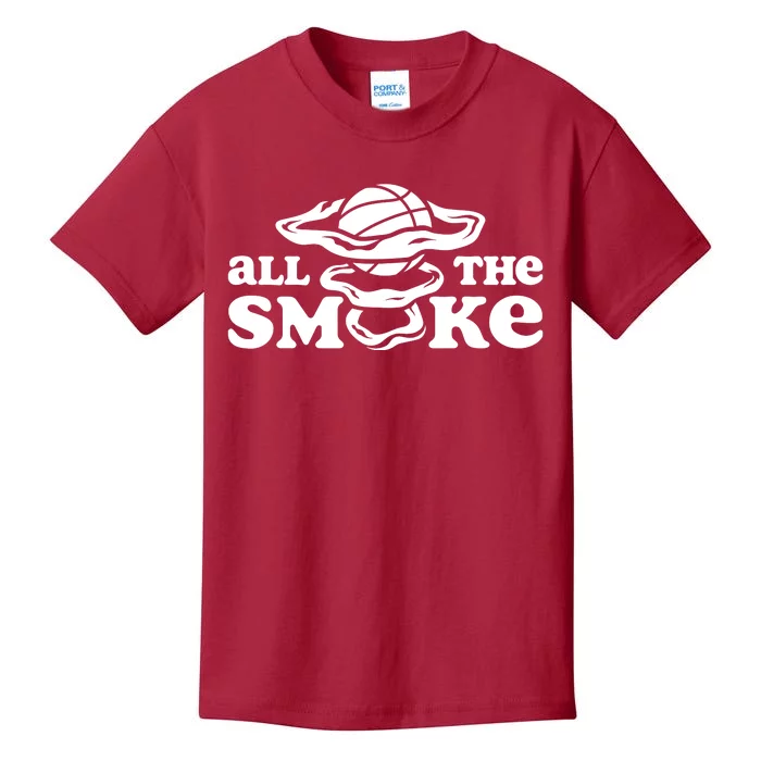 All The Smoke Funny Basketball Podcast Kids T-Shirt