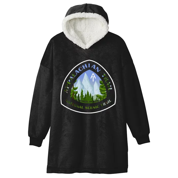 Appalachian Trail Scenic Mountain Views Hooded Wearable Blanket