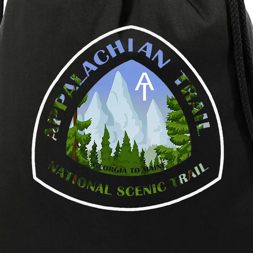 Appalachian Trail Scenic Mountain Views Drawstring Bag