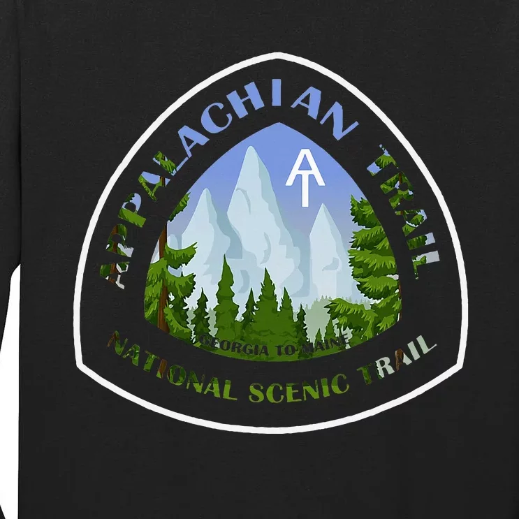 Appalachian Trail Scenic Mountain Views Tall Long Sleeve T-Shirt