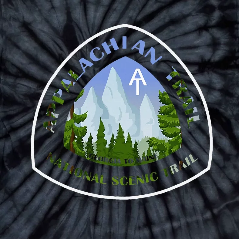 Appalachian Trail Scenic Mountain Views Tie-Dye T-Shirt