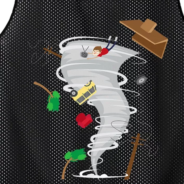 Awesome Tornado & Storm Chaser Severe Weather Lover Mesh Reversible Basketball Jersey Tank