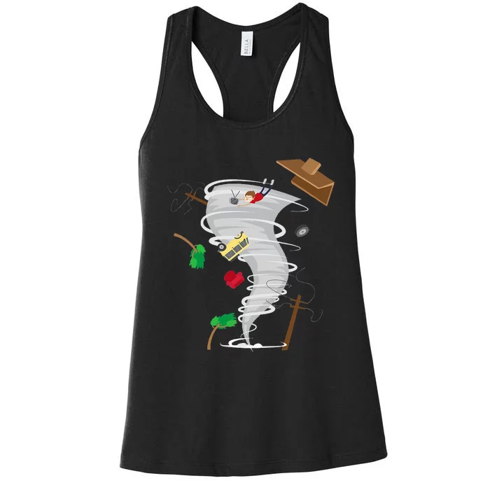 Awesome Tornado & Storm Chaser Severe Weather Lover Women's Racerback Tank