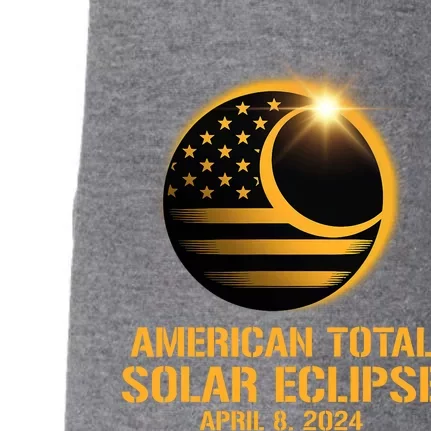 American Total Solar Eclipse April 8 2024 Totality Astronomy Doggie 3-End Fleece Hoodie