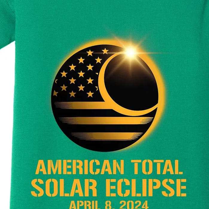 American Total Solar Eclipse April 8 2024 Totality Astronomy Baby Bodysuit