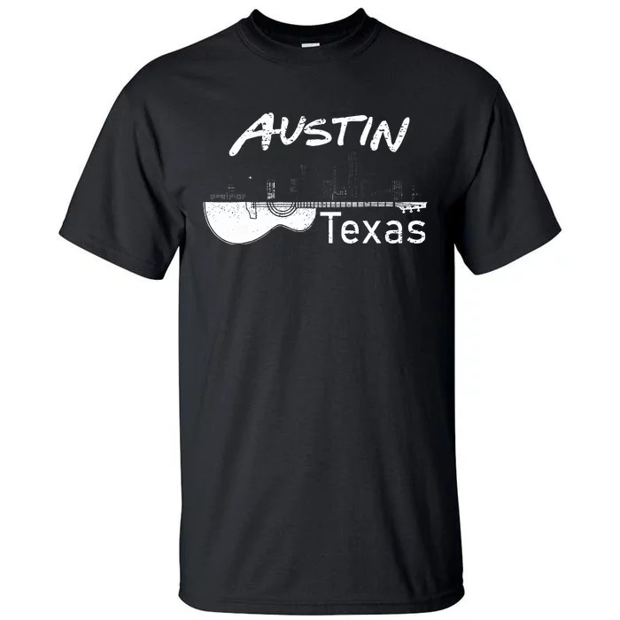 Austin Texas Souvenir Guitar Music Lover Austin Tall T-Shirt