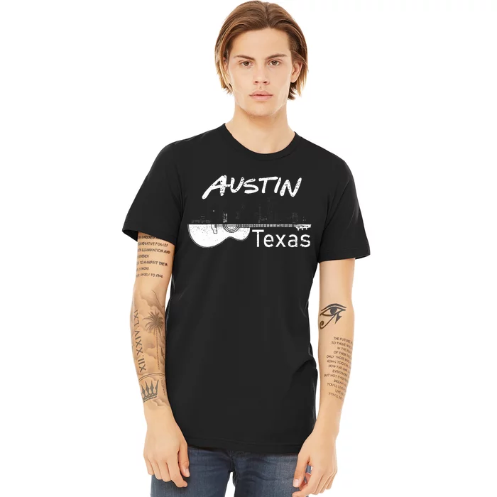 Austin Texas Souvenir Guitar Music Lover Austin Premium T-Shirt