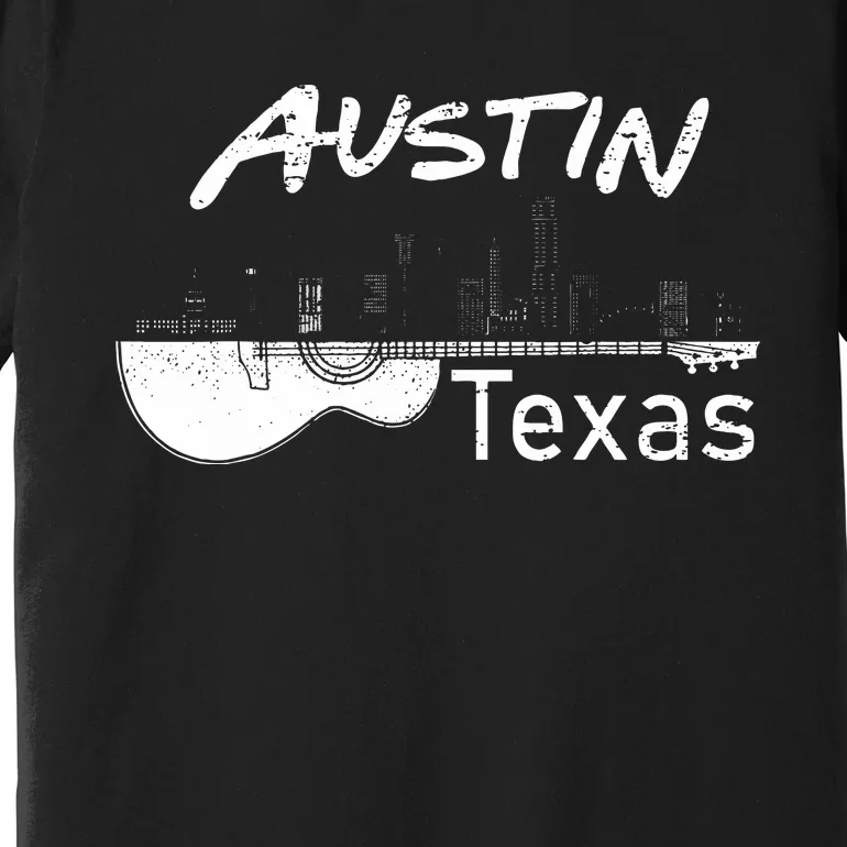 Austin Texas Souvenir Guitar Music Lover Austin Premium T-Shirt