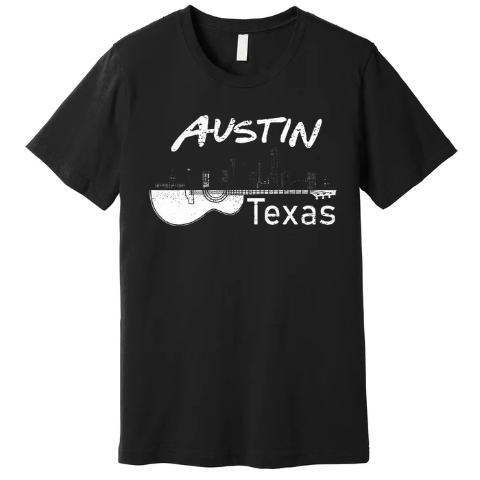 Austin Texas Souvenir Guitar Music Lover Austin Premium T-Shirt