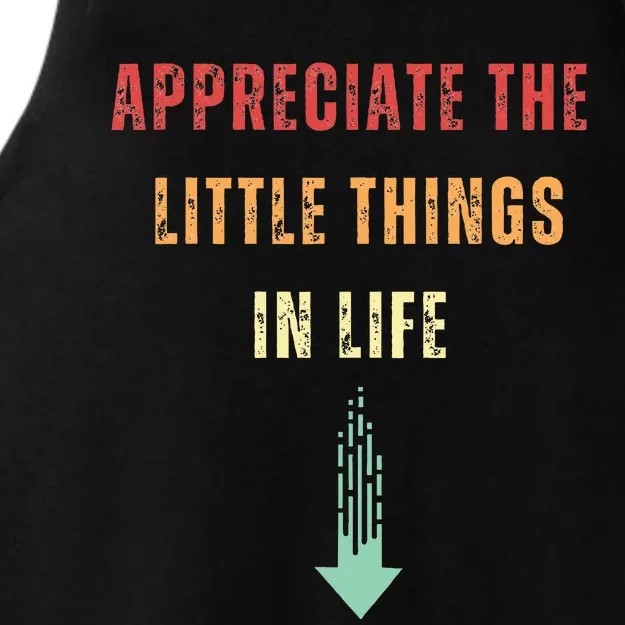 Appreciate The Small Things In Life Ladies Tri-Blend Wicking Tank