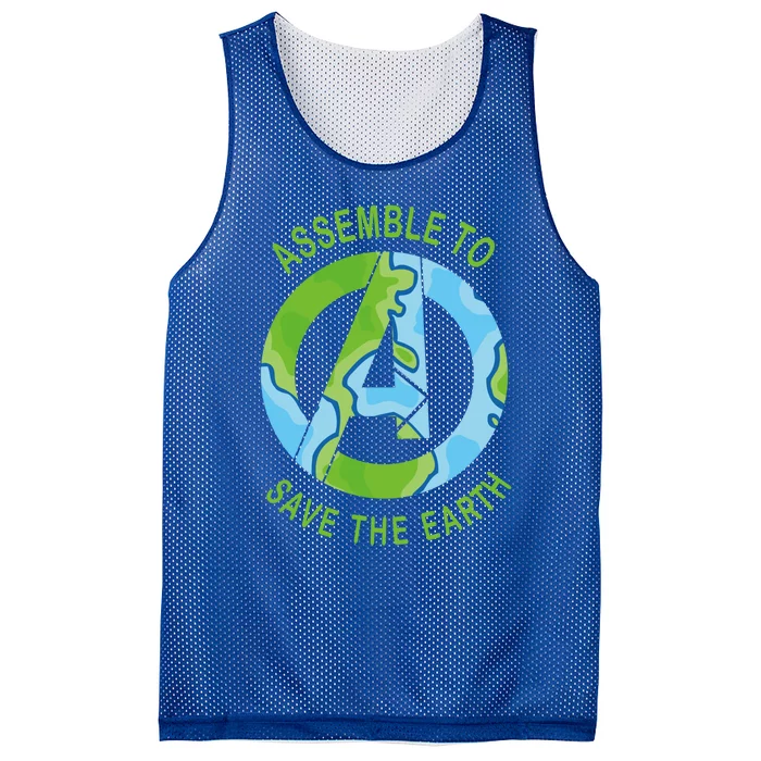 Assemble To Save The Earth Happy Earth Day Great Gift Mesh Reversible Basketball Jersey Tank