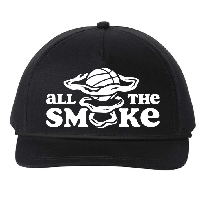 All The Smoke Funny Basketball Podcast Snapback Five-Panel Rope Hat