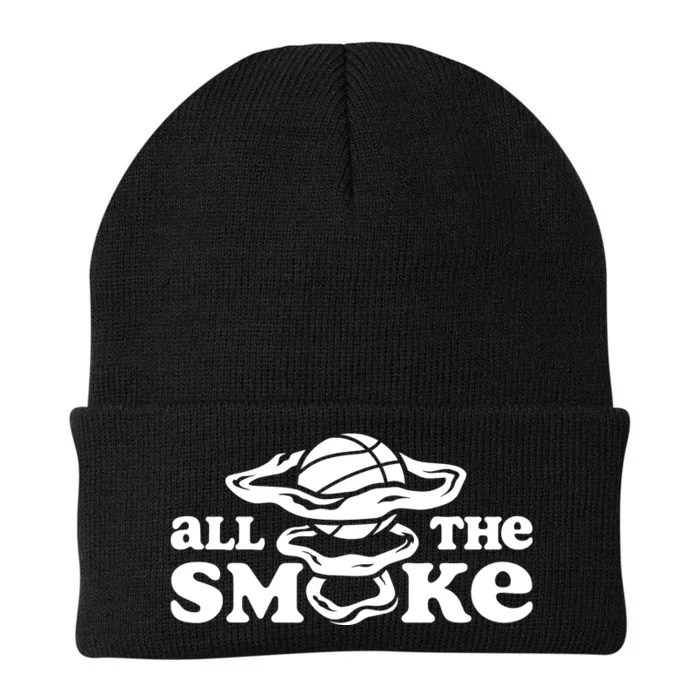 All The Smoke Funny Basketball Podcast Knit Cap Winter Beanie