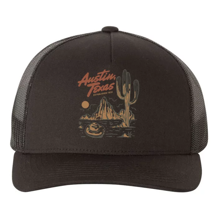 Austin Texas State Yupoong Adult 5-Panel Trucker Hat