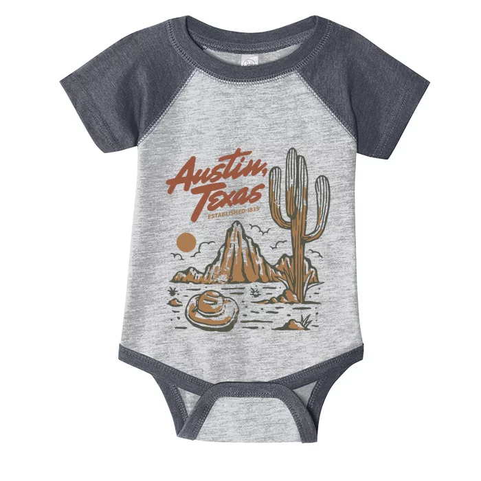 Austin Texas State Infant Baby Jersey Bodysuit