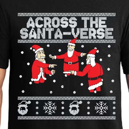 Across The Santaverse Ugly Sweater Pajama Set