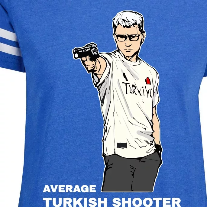 Average Turkish Shooter Enza Ladies Jersey Football T-Shirt