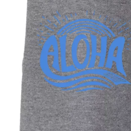 Aloha Tropical Surfer Doggie 3-End Fleece Hoodie