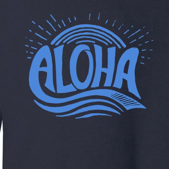 Aloha Tropical Surfer Toddler Sweatshirt