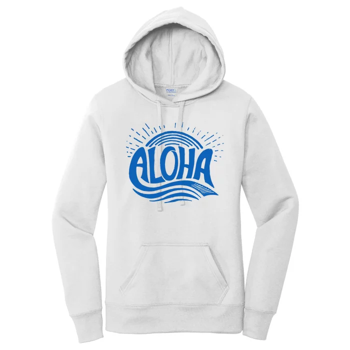 Aloha Tropical Surfer Women's Pullover Hoodie