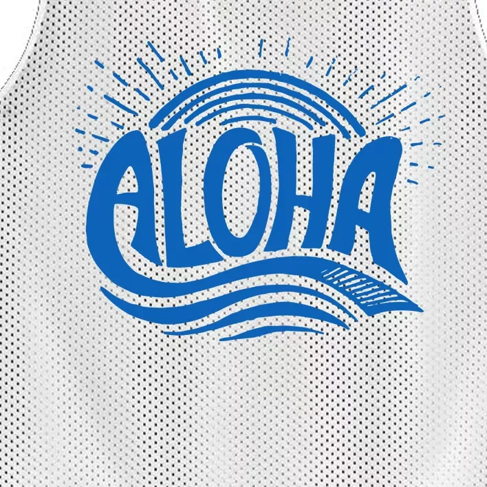 Aloha Tropical Surfer Mesh Reversible Basketball Jersey Tank