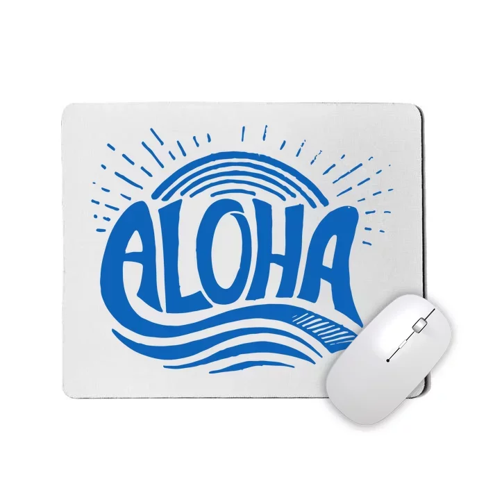 Aloha Tropical Surfer Mousepad