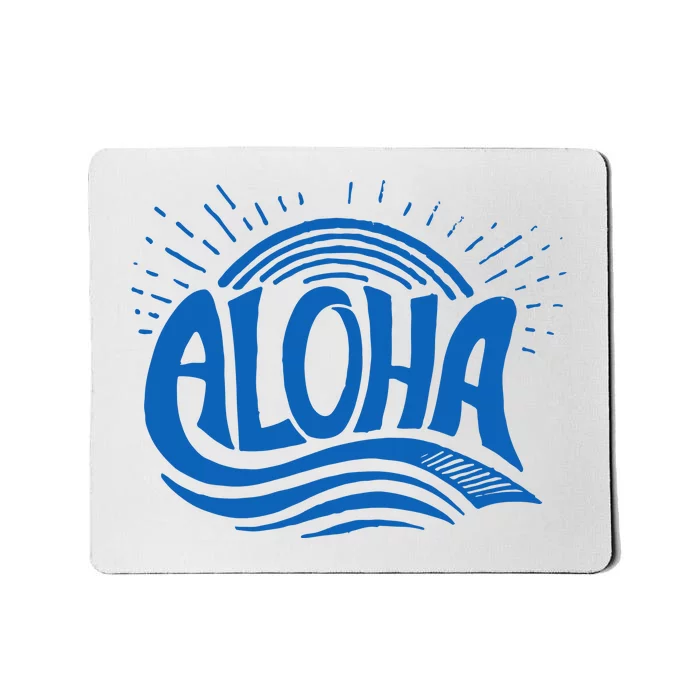 Aloha Tropical Surfer Mousepad