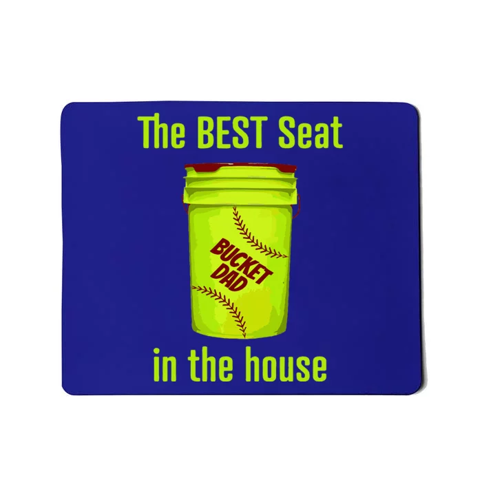 As Tees Softball Dad Best Seat In The House Catcher Mousepad