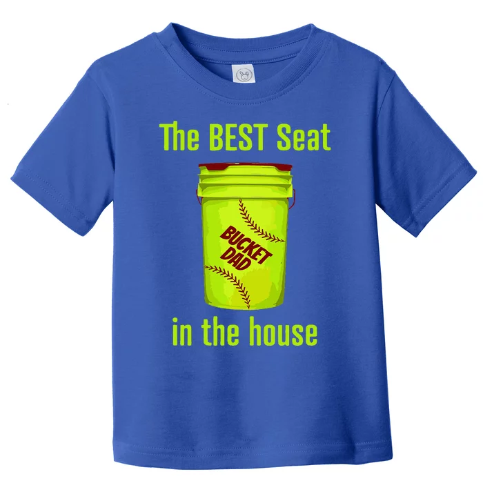 As Tees Softball Dad Best Seat In The House Catcher Toddler T-Shirt