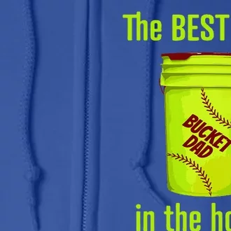 As Tees Softball Dad Best Seat In The House Catcher Full Zip Hoodie