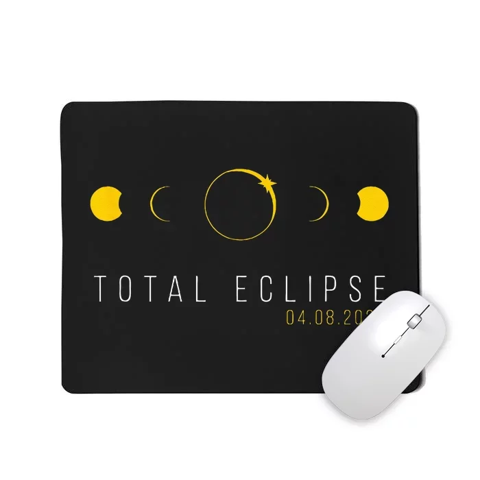 American Totality Solar Lunar Eclipse April 8 2024 Mousepad