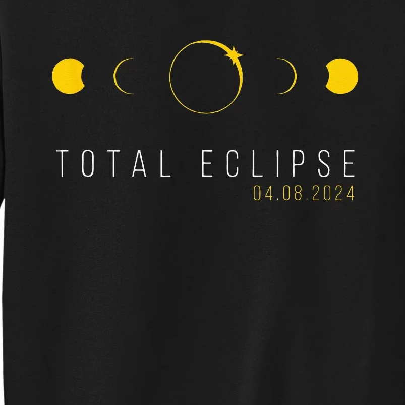 American Totality Solar Lunar Eclipse April 8 2024 Tall Sweatshirt