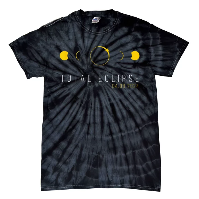 American Totality Solar Lunar Eclipse April 8 2024 Tie-Dye T-Shirt