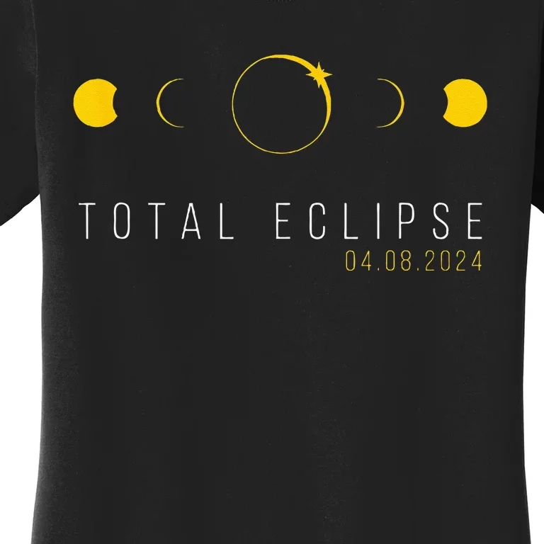 American Totality Solar Lunar Eclipse April 8 2024 Women's T-Shirt