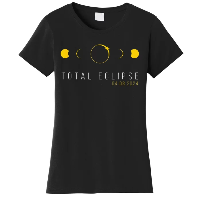 American Totality Solar Lunar Eclipse April 8 2024 Women's T-Shirt