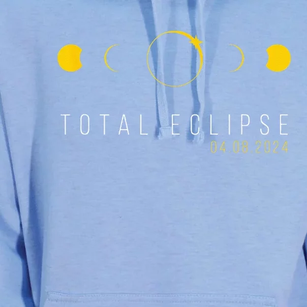 American Totality Solar Lunar Eclipse April 8 2024 Unisex Surf Hoodie