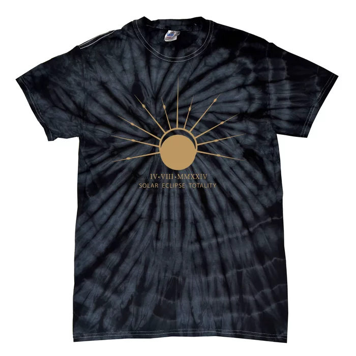 American Total Solar Eclipse April 8th 2024 Tie-Dye T-Shirt