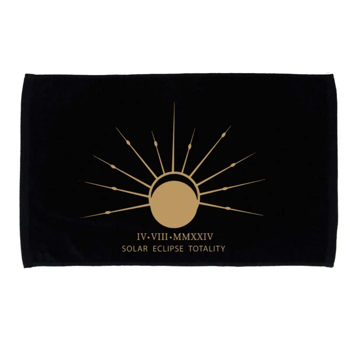 American Total Solar Eclipse April 8th 2024 Microfiber Hand Towel