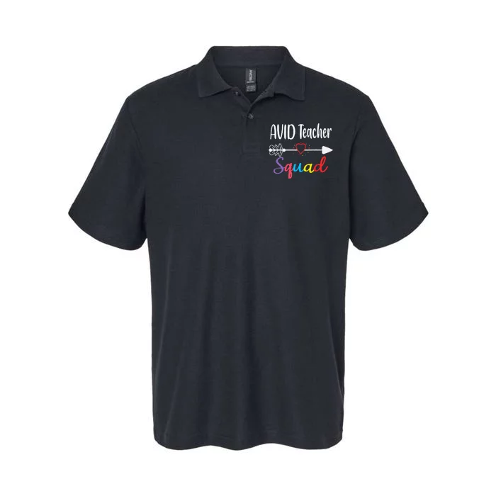 AVID Teacher Squad Funny Back To School Teacher supplies Softstyle Adult Sport Polo