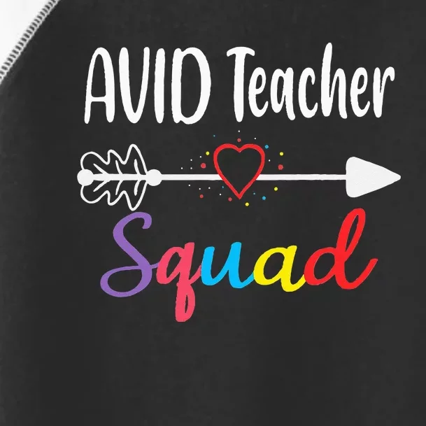 AVID Teacher Squad Funny Back To School Teacher supplies Toddler Fine Jersey T-Shirt