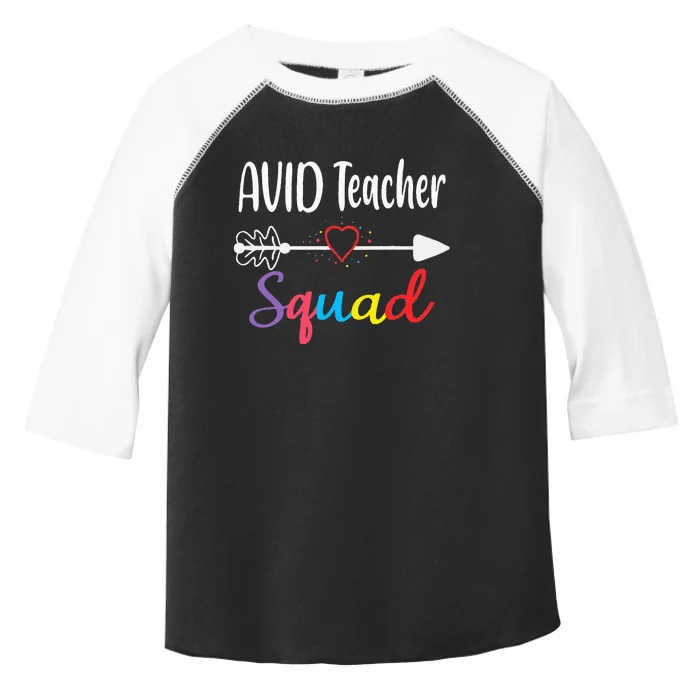 AVID Teacher Squad Funny Back To School Teacher supplies Toddler Fine Jersey T-Shirt